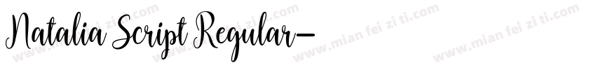 Natalia Script Regular字体转换